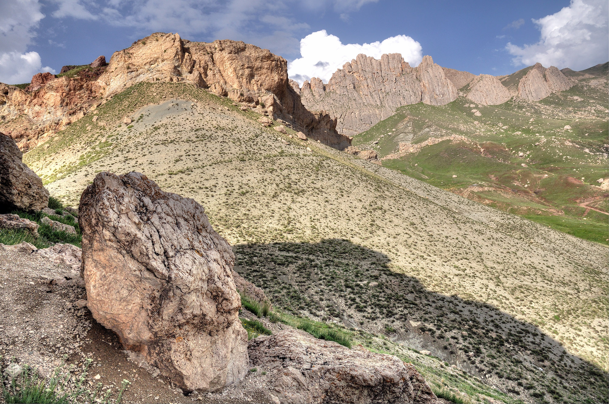 Mountain rock steppe in Ishak Pasha environs